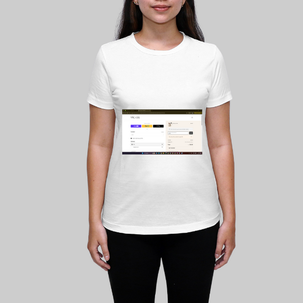 WHITE ORGANIC LADIES T-SHIRT