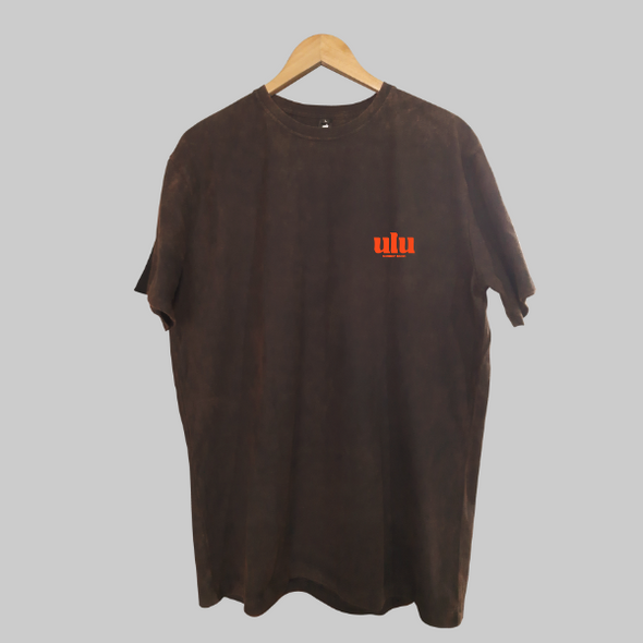 BLACK SANDWASHED ORGANIC T SHIRT