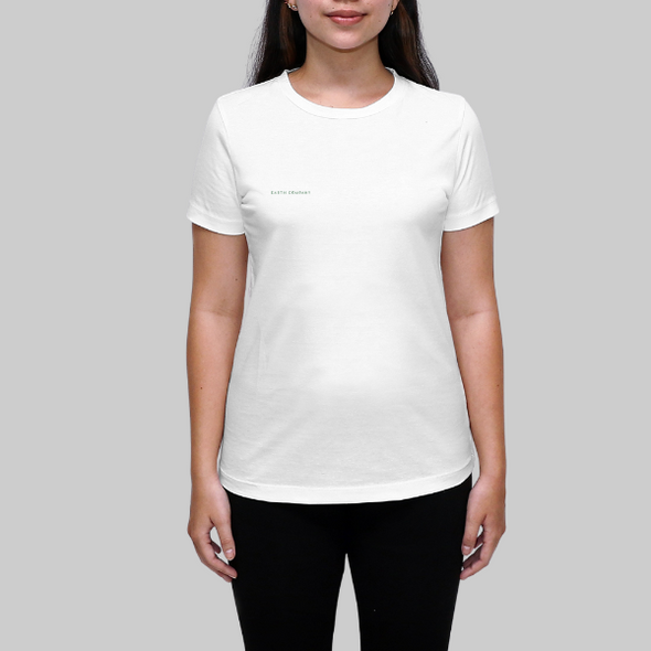 WHITE ORGANIC LADIES T-SHIRT