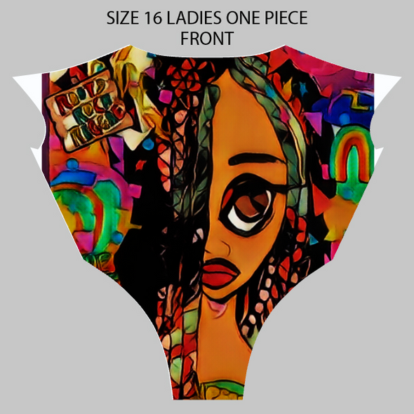 LADIES SIZE 16 SINGLE STRAP ONE PIECE